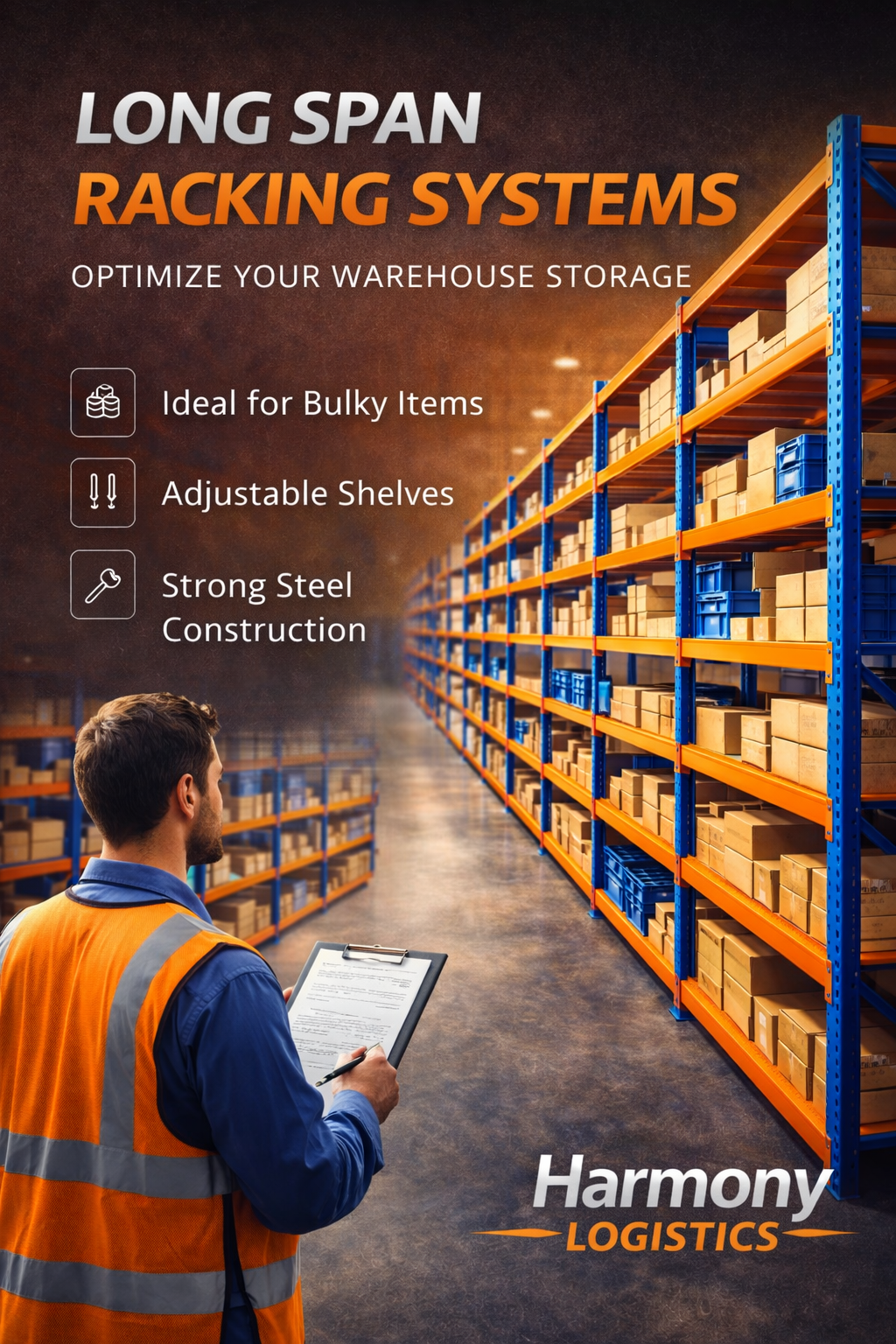 Long Span Racking System | Heavy Duty Longspan Shelving KSA