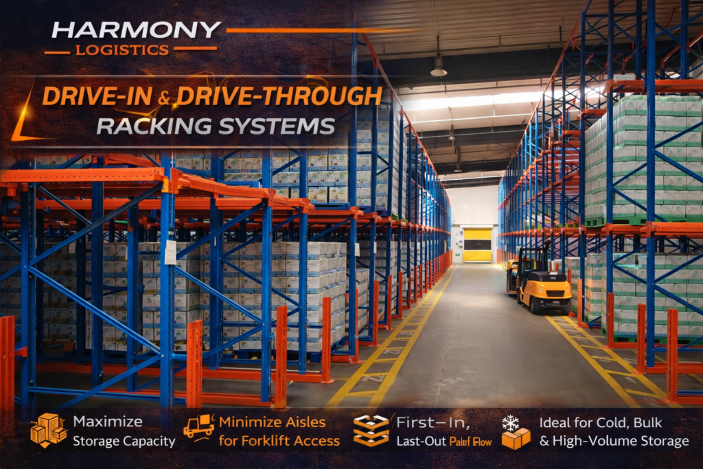 Drive In Drive Through Racking System, High-Density Racks KSA