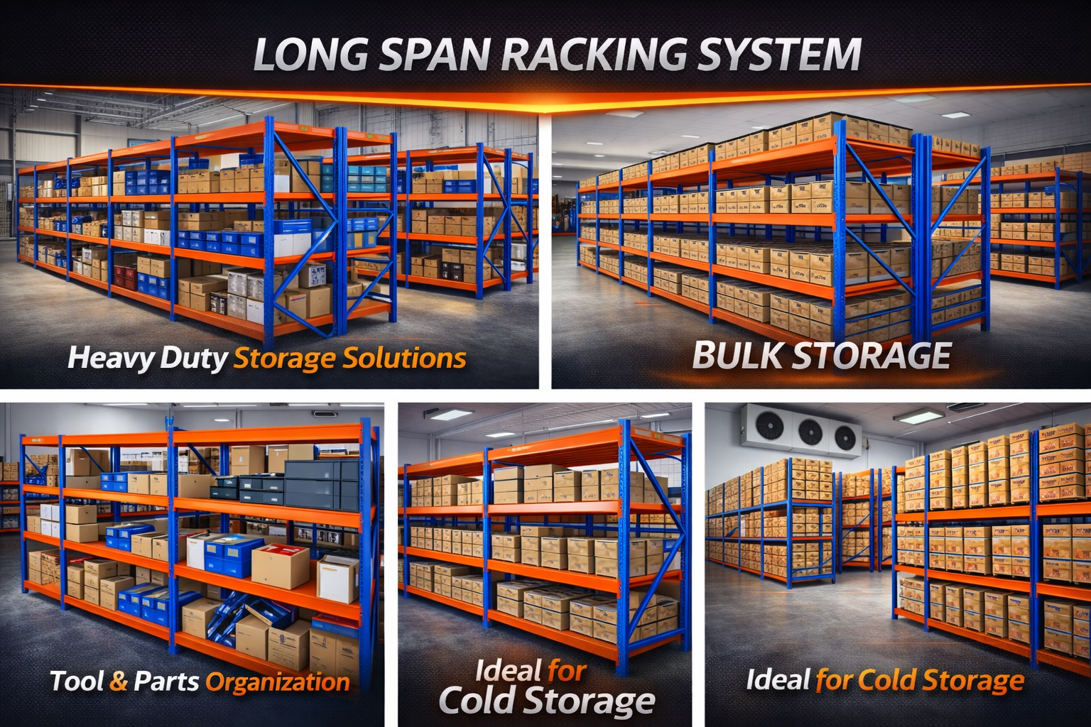 Long Span Racking System | Heavy Duty Longspan Shelving KSA